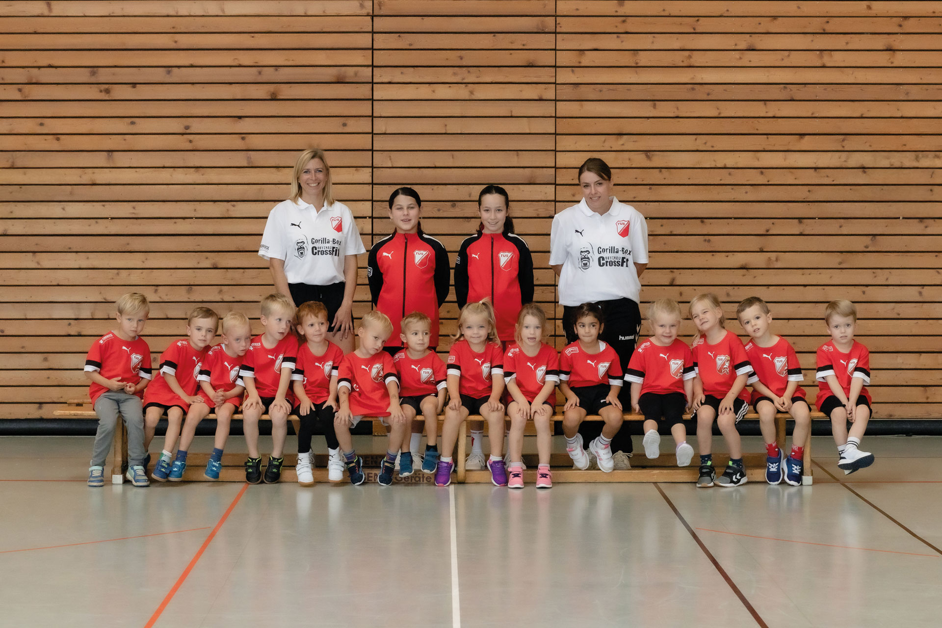 Mannschaftsbild Bambinis TuS Schutterwald - die roten Teufel der Ortenau - Saison 2025/26