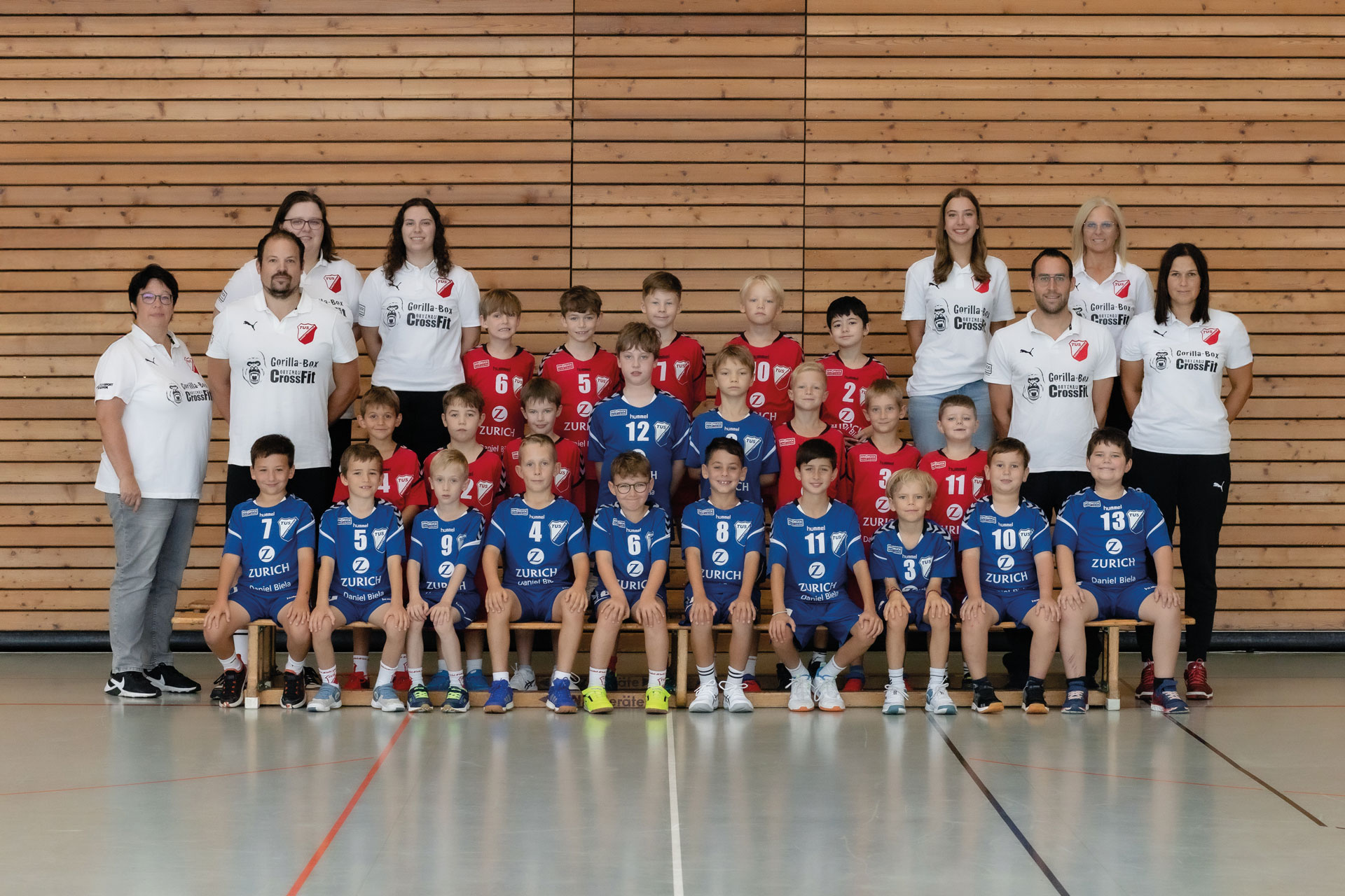 Mannschaftsbild F-Jugend TuS Schutterwald - die roten Teufel der Ortenau - Saison 2025/26